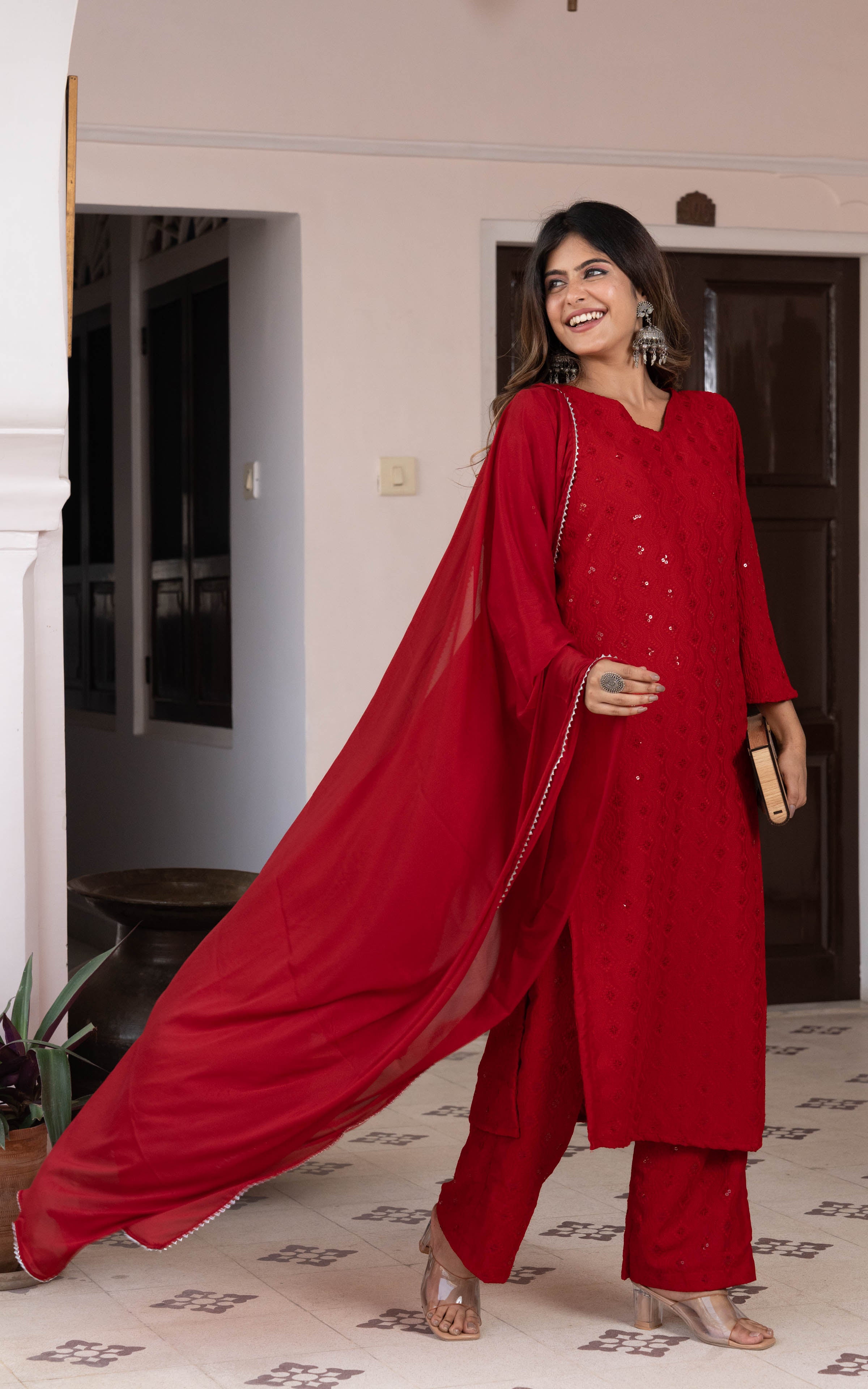 Red Colour Riding Kit RED RIDING SUIT SET – sutraclothings
