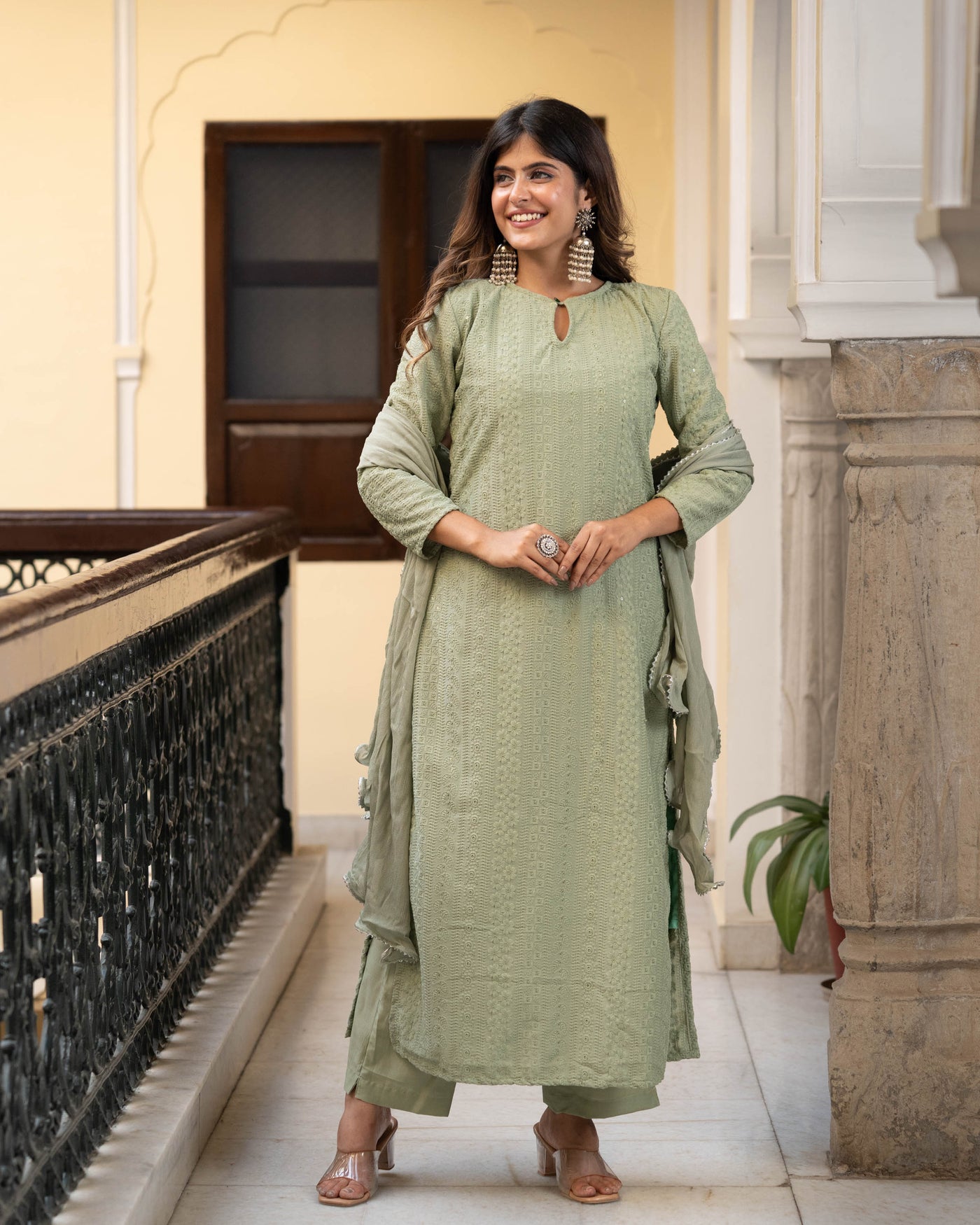 JEENA GREEN SUIT SET