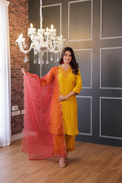 MUSTARD RANI SUIT SET