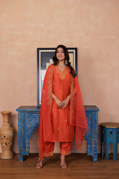 SIENNA CHANDERI SUIT SET