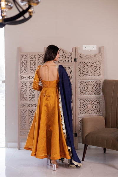 SURMA-MUSTARD SUIT SET