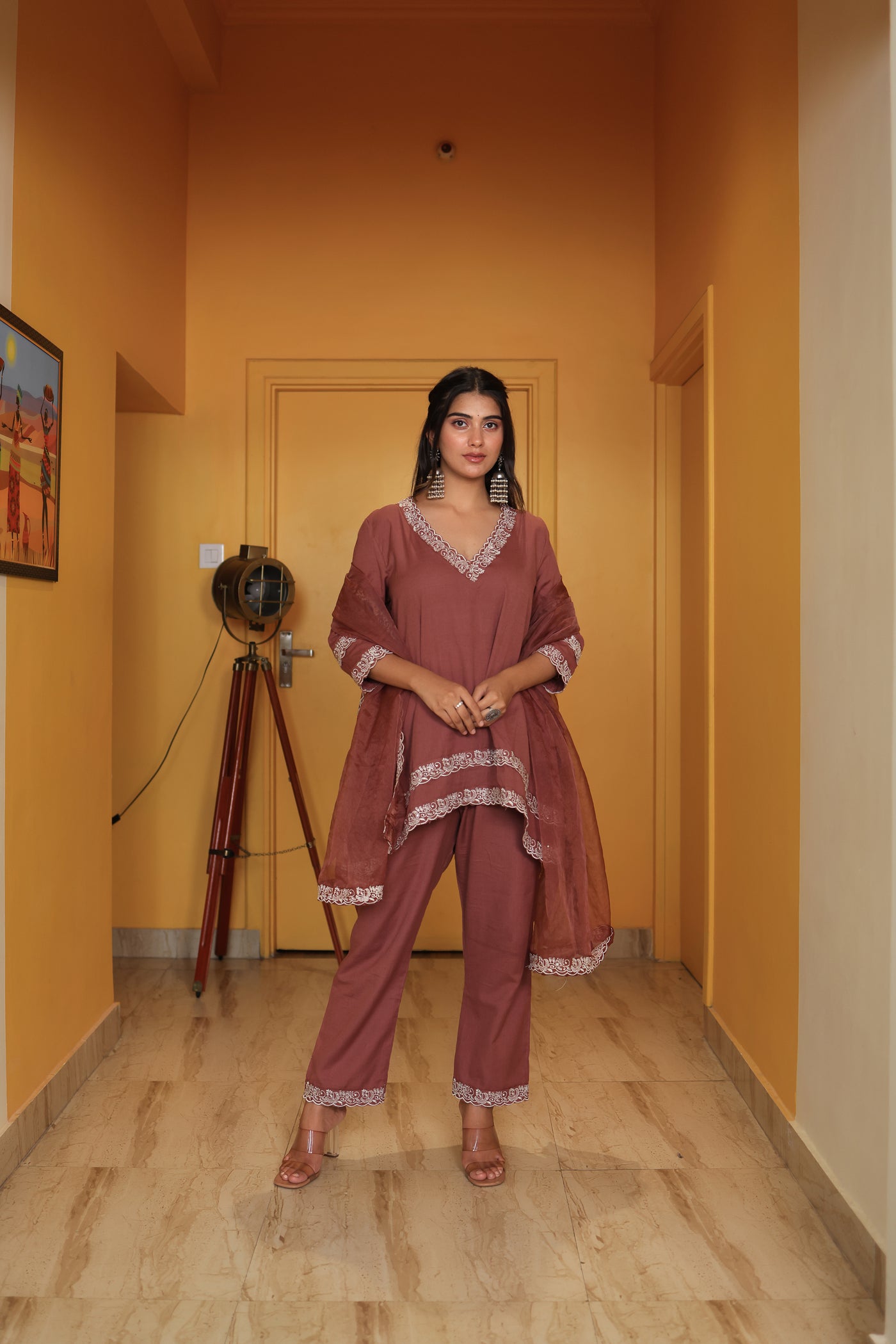 SUNAIRA ROSE SUIT SET