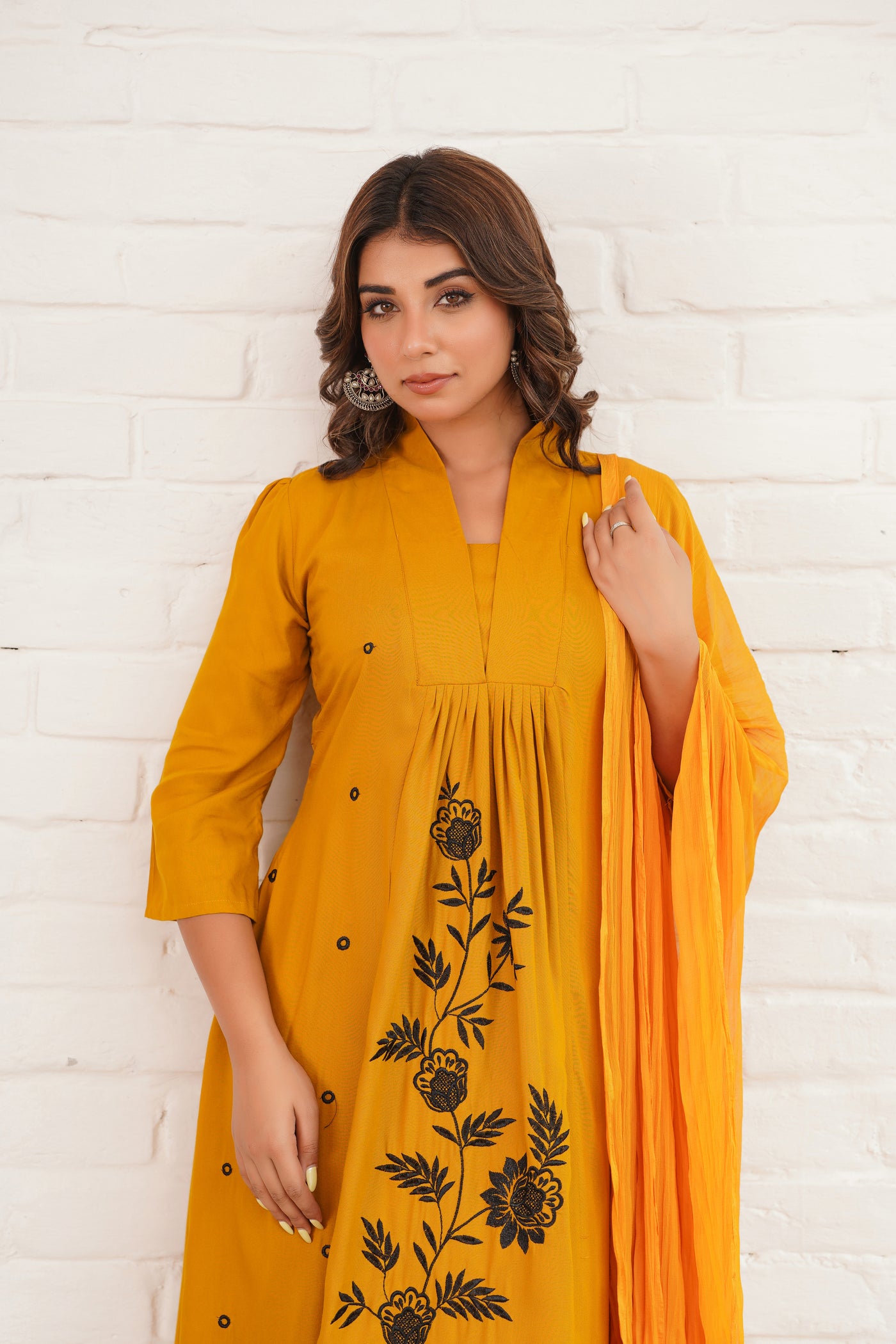 MUSTARD SUIT SET