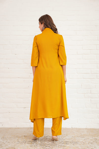 MUSTARD SUIT SET