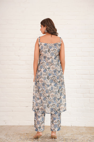 SHELL CHANDERI SUIT SET