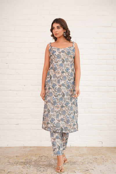 SHELL CHANDERI SUIT SET