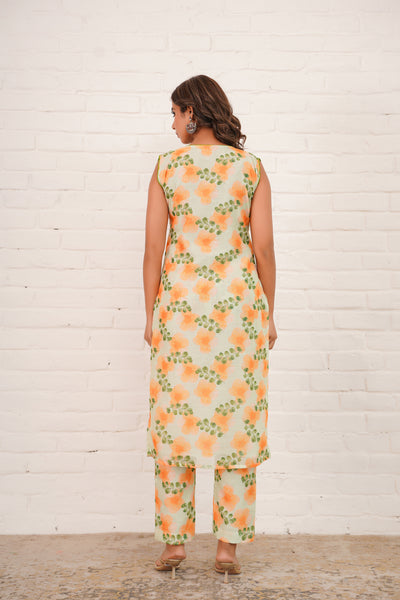 DAFFODIL CHANDERI SUIT SET