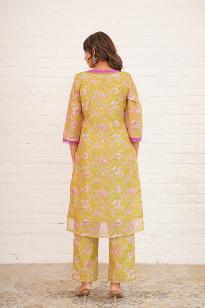 VRAJ CHANDERI SUIT SET