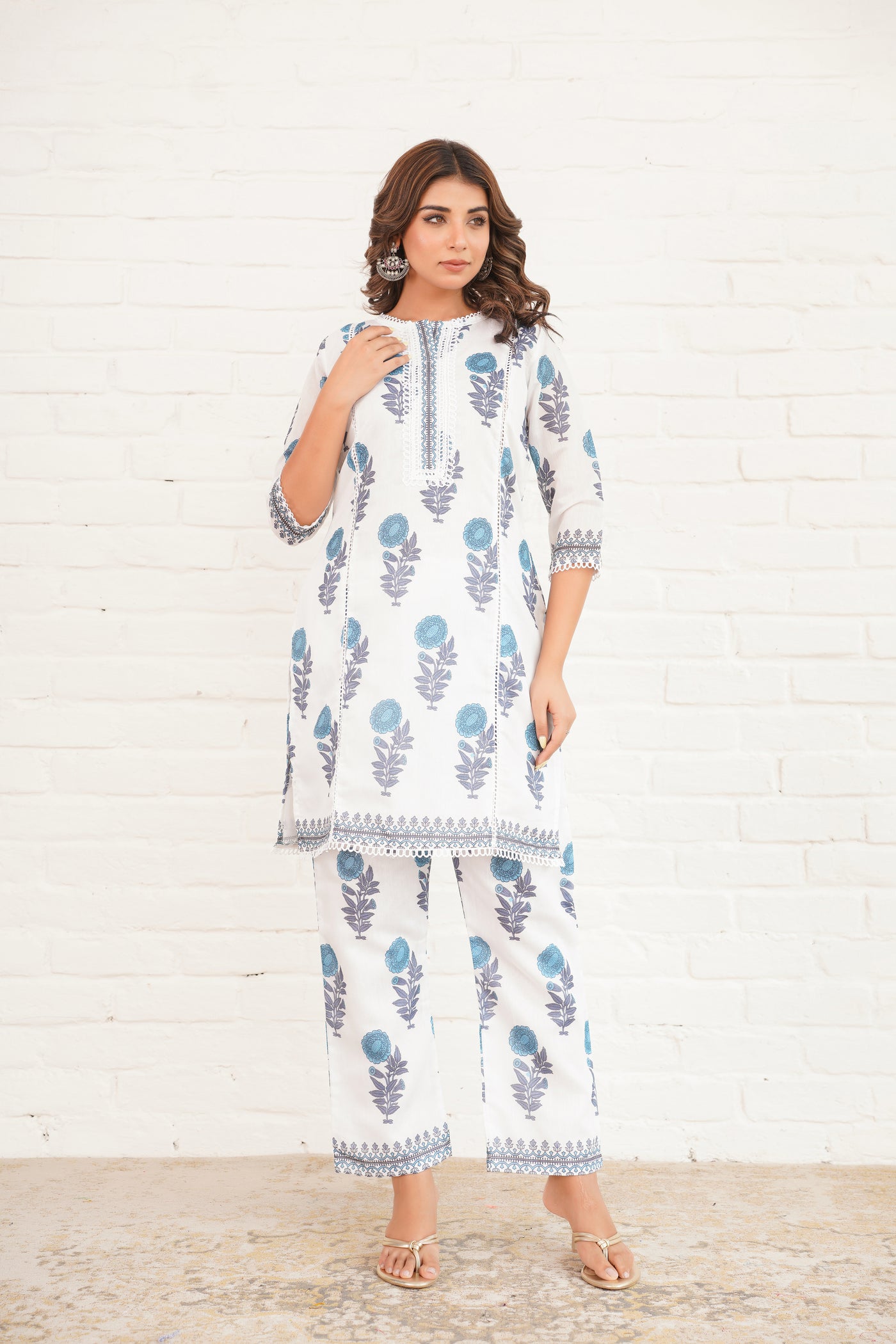 ROSABELLE CHANDERI SUIT SET
