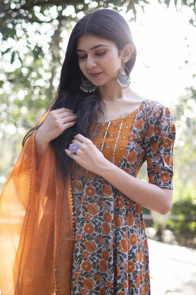 SUHANA MARIGOLD SUIT SET