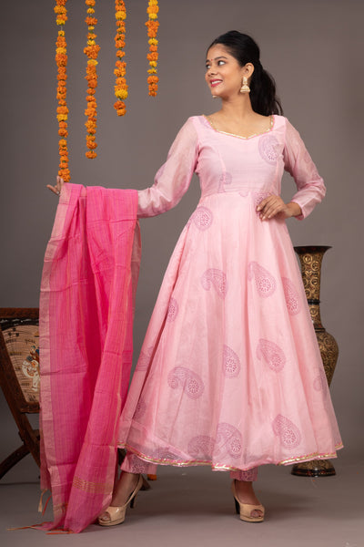 TAFFY CHANDERI SUIT SET